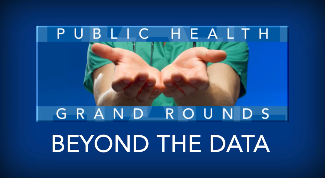 CDC Public Health Grand Rounds title card reading Beyond the Data
